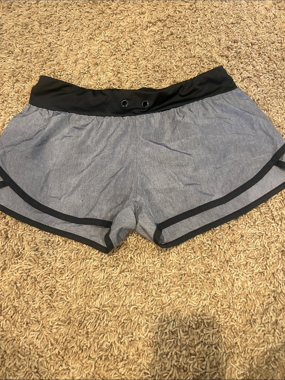 gray and black womens shorts